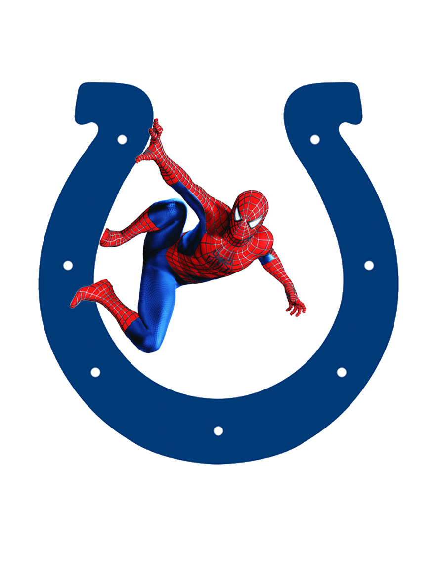 Indianapolis Colts Spider Man Logo vinyl decal